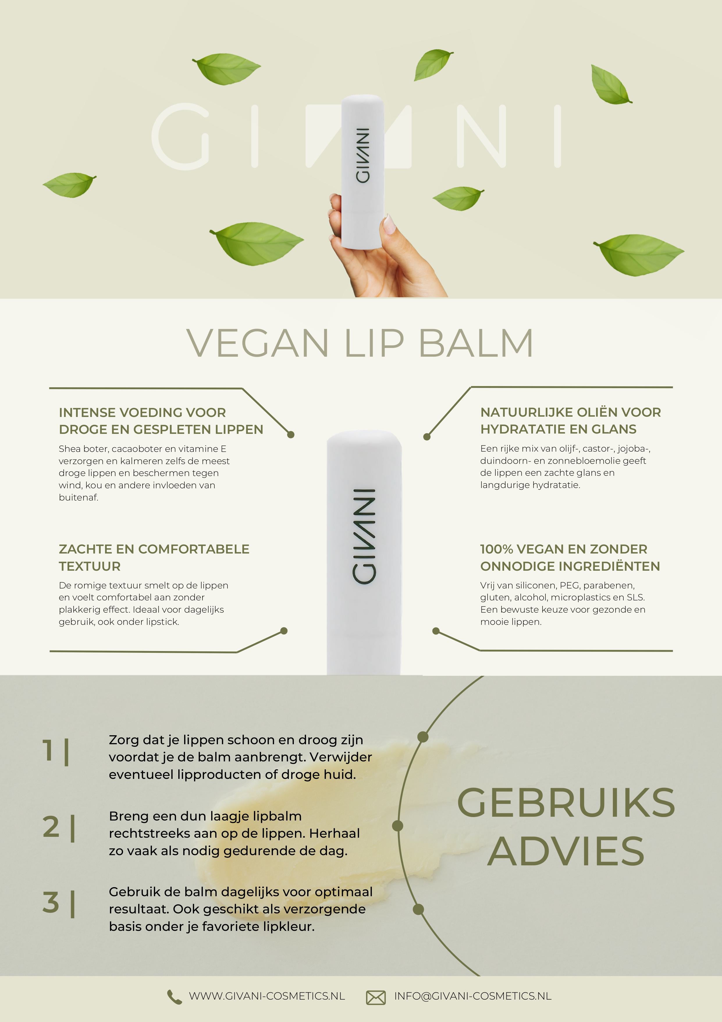 Vegan lip balm