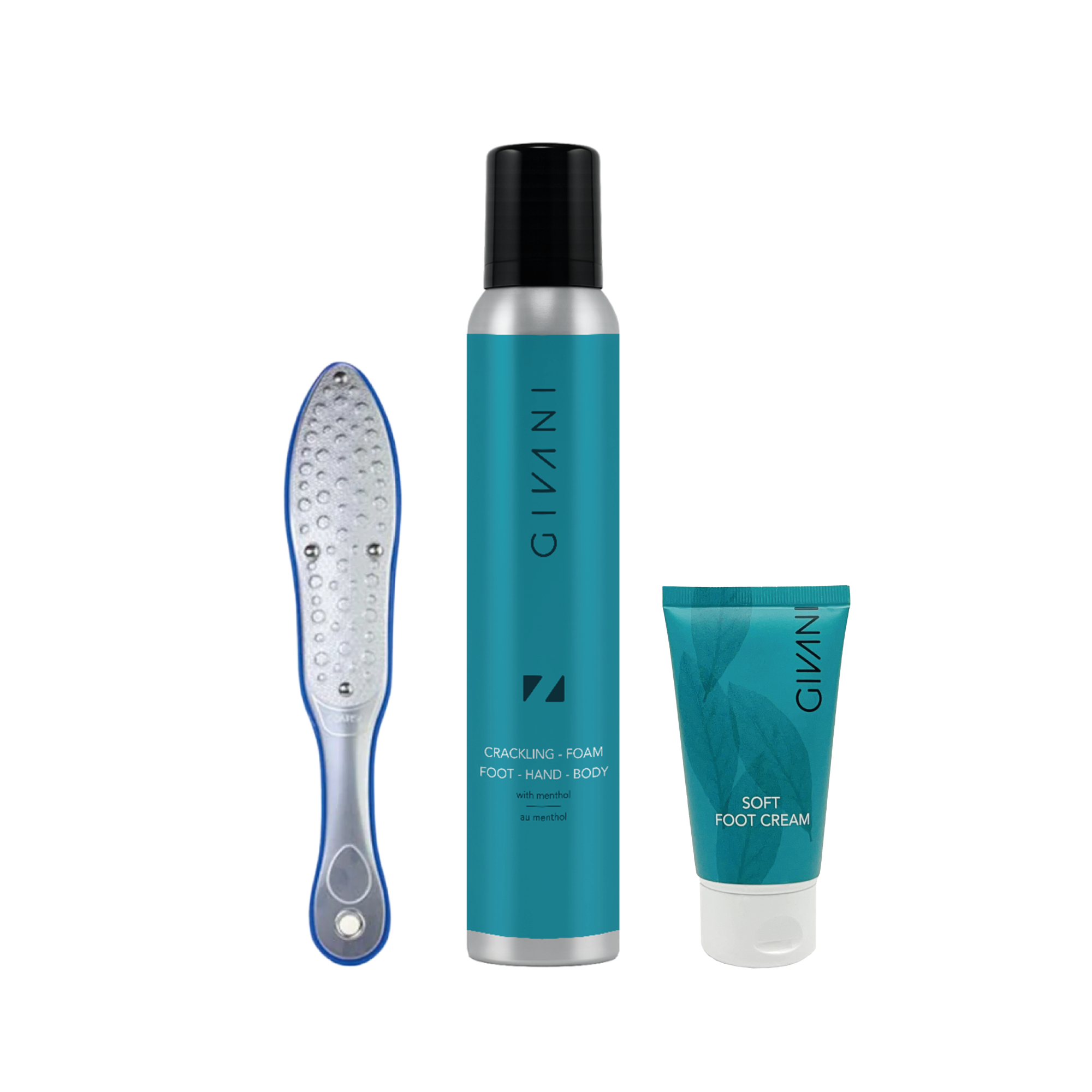 AANBIEDING | Crackling Foot Foam + Foot Cream + Pedicure Rasp