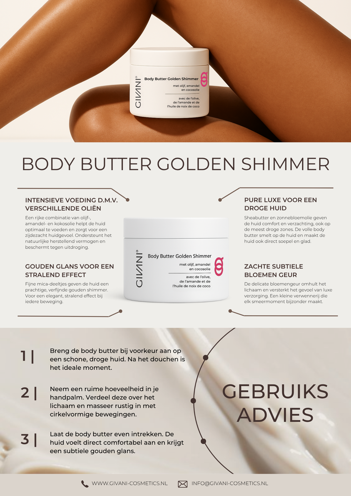 Golden Shimmer Body Butter 200 ml.