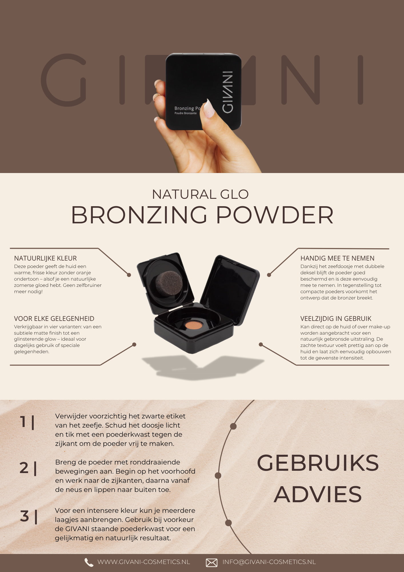 Bronzing Poeder Natural Glo (losse gezichtspoeder)