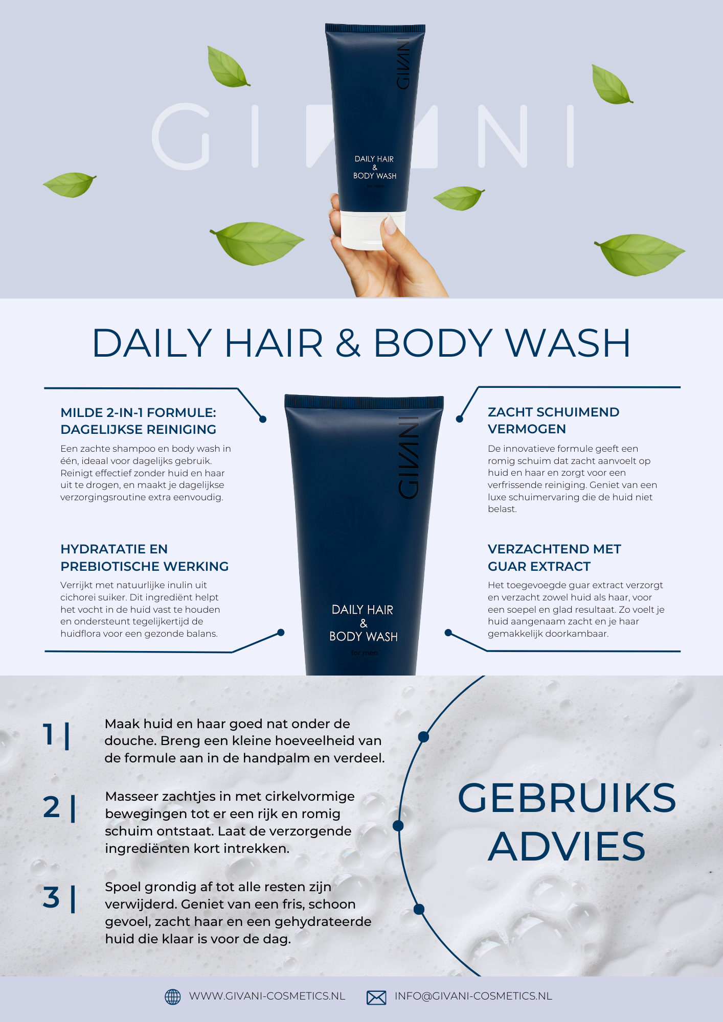 Men Daily Hair &amp; Body Wash 200 ml