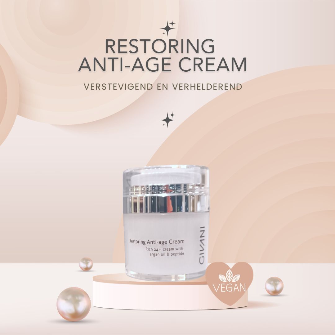 NIEUW: Restoring Anti-age Cream 50 ml met argan olie en peptide